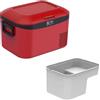 Generic Frigo Macchina Mini Freezer Portatile Frigorifero for Auto 12 V/24 V/220 V Con Maniglia Design Touchscreen Da -18 °C A 10 °C per, Camion, Auto E Viaggi(Red)