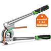 Bonvoisin Strumento Manuale Piegatubi 3-in-1 per Tubi Rame/Alluminio 1/4, 3/8, 1/2, Piegatore a 180° per Climatizzazione, Refrigerazione, Idraulica