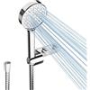 Cobbe Doccia con Filtro, Testa Doccia e Tubo Flessibile 1.5M con Supporto, Cefalo Doccia Anticalcare 6 Modi di Spruzzo Testa Doccia ad Alta Pressione (Cromo)
