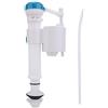 Yuecoom Valvola di Ingresso WC, Valvola di Riempimento a Pulsante per WC, Sifone a Doppia Cassetta di Scarico Bagno Blu Bianco UK G1/2 (plastica)