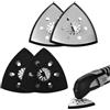 Flivra 4 Pezzi Piastra Di Levigatura Triangolare 93 Mm Per Multitool E Levigatrice Delta, Piastra Abrasiva Multiuso Per Legno, Plastica Rigida E Stucco, Modello KA10010007FU