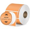 FINDAT Etichette Termiche Rotonde 30 mm Compatibile Stampanti M110 M220 Vinile Autoadesiva Impermeabile per Ufficio Logo QR Code 300/rotoli Arancione
