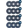 Bosch 12 dischi in fibra PRO R574 per smerigliatrice angolare piccola, X-Lock (per acciaio, acciaio, Ø mm, accessori professionali per smerigliatrice angolare piccola)