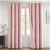 MIULEE Tende Oscuranti per Interni con Fettuccia L 140 x A 245 cm, Tenda Rosa Chiaro Soggiorno Moderne 2 pezzi, Tenda per Finestra Termica Isolante,Tende Oscurante Finestra Camera da Letto Salotto