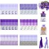SAMSYOKI Confezione da 30 sacchetti vuoti da riempire con coulisse, antitarme, profumati lavanda, spezie, erbe