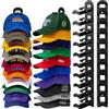 Jcocylse Porta Cappelli -Muro Gancio di Plastic - Cappelliera Parete con Ganci Resistente, Organizzatore per Cappelli e Berretti, Porta Cappellini con Visiera, Soluzione Pratica per Ordine in Casa Tipo B(nero)