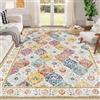SHACOS Tappeto Vintage Salotto 160 x 230 CM Tappeto da Salotto Morbido Antiscivolo e Lavabile Cucina Pavimento Tappeti di Zona per camera da letto sala da pranzo