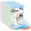com-four® 120x Salviette, panni per la pulizia riutilizzabili per cucina | bagno e casa - panni multiuso in 3 colori - panno per la pulizia lavabile