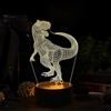 Deluisho 3D Lampade Dinosaur, Luce Notturna Bambini Dinosauro, Lampada Decorativa per Bambini a Tema Dinosauro, 16 Colori a Commutazione Libera con Luci Ambientali Calde