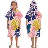 Lomtrats - Poncho da bagno in microfibra con cappuccio per bambini, asciugamano per il cambio ad asciugatura rapida, per nuoto, spiaggia, surf, immersioni, casa, sorgenti calde