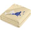Utopia Bedding Coprimaterasso Matrimoniale Impermeabile 160 x 200 x 30 cm beige, Viscosa, Oeko-Tex Certified, Proteggi Materasso, Traspirante, Tutto Intorno Elastico