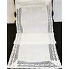 Generisch Runner da tavolo, 40 x 120 cm, con motivo stella alpina ricamata
