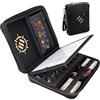 ENHANCE Custodia Organizer per Giochi di Ruolo in Edizione da Collezione - Raccoglitore DnD con Supporto per Fogli di Personaggi Integrato e Pannello per Scriba Cancellabile (Dragon Nero)