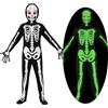 Spooktacular Creations Kids Skeleton Costume, Unisex Glow in the Dark Skeleton Bodysuit con maschera per Ragazzi, Ragazze Halloween Dress Up, Role Play, Cosplay Party