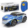 BORSTOYPRO Macchina Polizia Telecomandata per Bambini con Funzioni Vocali Multiple, Auto polizia RC giocattolo per ragazzi con cambio di voce, luci lampeggianti, suoni di sirena regalo per ragazzi rag