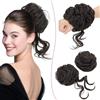 SEGO 2 Pezzi Chignon Finto per Capelli con Clip Elastico Sintetica Ondulato Finti con Posticci Ciambella Messy Hair Bun (35g+40g) #2