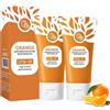 Generisch Gel esfoliante arancione naturale Lf16-35, 2 gel esfoliante arancione, gel detergente esfoliante, gel esfoliante, per pulizia profonda e idratante (2 pezzi, 50 g)