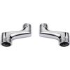 BiaoTeng accessori miscelatore bagno raccordi ottone 1/2 pollice 3/4 1/2 adattatore Accessori per rubinetto doccia con braccio oscillante regolabile da 3/4 x 1/2 pollici,Chrome B