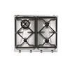 Smeg - Piano Cottura A Gas Srv564gh3 4 Fuochi 59,5cm-inox