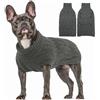 PUMYPOREITY Felpa Cani, Maglione Cane Taglia Media Maglioncino Gatti Giubotto Cappottino per Cani Grande Pullover a Maglia Cani Cappotto Cane Taglia Media(Grigio, M)