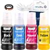 LCL 4Pack 400ML Ricarica d'inchiostro sublimatico per EPSON EcoTank ET-2700 ET-2750 ET-2751 ET-2756 ET-2850 ET-2851 ET-2856 ET-3700 ET-3750 ET-3850 ET-4750 ET-4850 (Autofill/Upgrade Version/ICC Free)