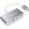 LENTION Hub USB C, Adattatore USB C a USB 3.0 con PD 100W Carica, Compatibile con MacBook Pro 2024-2016, Nuovo Mac Air, iPad Pro Air, iPhone 16 Plus Pro Max, Surface Pro 9 (C13, Grigio Spazio)
