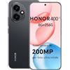 HONOR 400 Smartphone 5G Dual SIM NFC,200MP con AI fotografica, 8GB/256GB,5300 mAh, 6.55 pollici AMOLED Eye-Care Display cellulare, Snapdragon 7 Gen 3 telefono,Smartphone con Android 15,Midnight Black