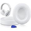 SoloWIT Cuscinetti Auricolari di Ricambio in Pella di Agnello per Beats Studio 2 e Studio 3 (con cavo e wireless) Cuffie, Padiglioni con Schiuma Memory per Isolamento Acustico, Maggiore Spessore