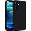 Mixroom - Cover Custodia Case per Samsung Galaxy S21 FE Protezione Fotocamera in Silicone TPU Morbido Opaco Bordi Piatti Colore Nero