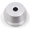 MayRecords Adattatore da 45 giri/min per dischi in vinile da 7 pollici, adattatore per dischi in alluminio massiccio (argento)
