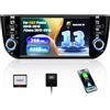 SIXWIN [2+64G] Android 13 con CarPlay/Android Auto/Mirror Link per Fiat Punto(199/310) 2010-2016/Linea(323) 2012-2016,6.2 Pollici TouchScreen Schermo Navigatore WiFi RDS FM Bluetooth