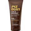 PIZ BUIN Tan & Protect Lozione Solare Intensificatore dell'Abbronzatura SPF 15, Crema solare 15 abbronzante corpo con Illumitone, Protezione solare 15 con filtro solare UVA/UVB, 150 ml