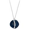 Skagen Collana con pendente Sofie Sea Glass da donna dalla forma organica blu, SKJ1809040