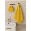 Corredocasa Set 3 Asciugamani Bagno Viso, Bidet e Telo Doccia - Made in Italy in Morbida Spugna 100% Cotone Kit Completo, Tris Bagno: Asciugamano Grande 100x150, Mani 55x105, Ospite 40x60 (Giallo)