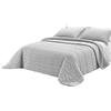 Tata Home Trapunta Coperta Piumone Invernale Caldissimo Imbottito 570 gr/mq in Pile Velluto 3D e Agnellato Sherpa Letto Matrimoniale 2 Piazze 260x260 cm Made in Italy Modello Stone Grigio