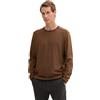 TOM TAILOR 1044478 Pullover, 36959-peanut Brown Navy finestripe, XXL Uomo