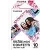Fujifilm instax mini Film Pellicola Istantanea per Fotocamere Confeti, Formato 46x62 mm, Confezione da 10 Foto