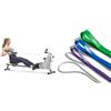 Sunny Health & Fitness Compact Folding Magnetic Rowing Machine w/ 109 CM Slide Rail, 130 KG Max + Versatile Resistance Bands (Single or Combination Set) - 4.5-35kg Combo