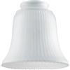 Westinghouse Lighting 81066 - Paralume a campana di vetro smerigliato costolato, Bianco, 11.4 x 12 x 12 cm