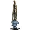 Casablanca modernes Design Casablanca Scultura Growing Together in resina, finitura anticata, bronzo, grigio, altezza 38 cm x larghezza 8 cm, motivo coppia