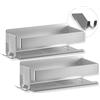 BENKSTEIN Set di 2 ripiani per doccia, da incollare o forare, da appendere, montaggio senza forare, gel doccia e shampoo, per doccia, organizer da bagno, shower shelf