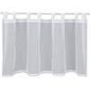 Gardinia Sehlbach Tenda bistrot in voile uni, Bianco, 135 x 50 cm, Tessuto trasparente, Montaggio rapido, Eleganza senza tempo, Certificato Oeko-Tex