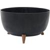 Siena Garden Oslo Stone - Vaso per piante effetto cemento, 47 x 26,5 cm, in plastica sui piedi, con inserto