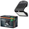 OSRAM ENDURA BUTTERFLY proiettore solare, nero, 4W, 500lm, sensore di movimento e luce, luce per esterni, batteria ricaricabile, ecologico, lunga durata, facile da installare, IP65, 4000K.