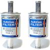 LPG-Megastore 2x Filtro Gas MS12 12x12mm - Filtro autogas, sistemi di Gas LPG - universalmente (per Esempio KME, BRC, Stag ECC.)