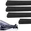 Jecdfs 4 PCS spazzole tergicristallo, Strisce di Gomma Senza Telaio da 80cm, Adatte per Parabrezza di Auto, Bus, Furgoni e Camion, Resistenti e Flessibili