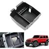 GAFAT Compatibile con Jeep Wrangler Jl/Gladiator JT 2018-2025 2026 Scatola Portaoggetti per Console Centrale, Wrangler 2024 Organizer per Braccioli, Vano Portaoggetti, Accessori Wrangler (Nero)