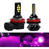 SOCAL-LED LIGHTING 2x H11 H8 Lampadina fendinebbia a LED Advanced 3030 SMD Lampada DRL di marcia diurna colorata luminosa, Rosa viola