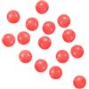 PATIKIL Perline da Pesca Luminose Brillano al Buio 6mm, 100pz Perline Rigging in Gomma Morbida Rotondo per Montature Esche Pesca Siluro Acqua Dolce Acqua Salata, Rosso