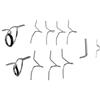 zalati Guide per canna da pesca 11 pz Kit di riparazione in acciaio inox con scatola di immagazzinaggio per la pesca in acqua salata colata in mare